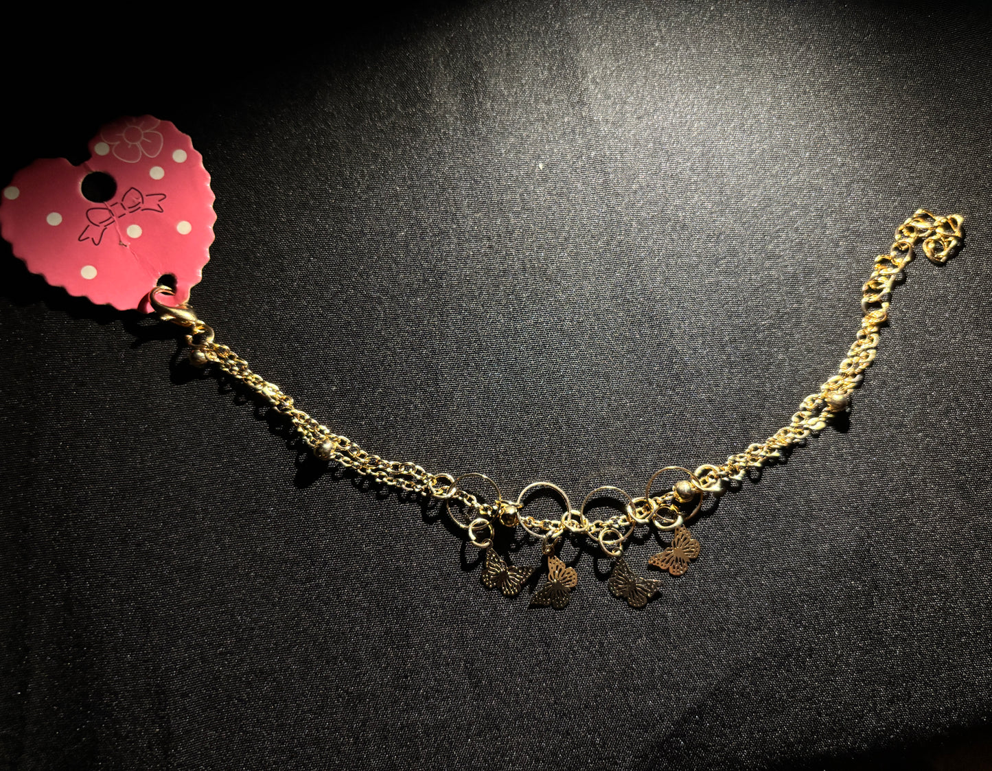 Elegant Gold-Toned Butterfly Charm Chain for Women